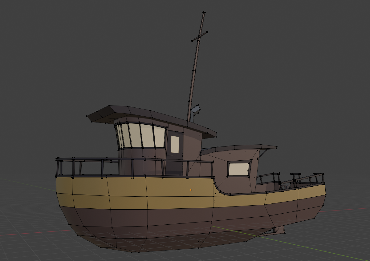 In editor screen shot of ship
